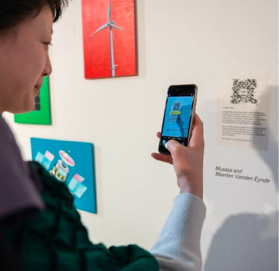 Energy Tokens QR scan at Framer Framed